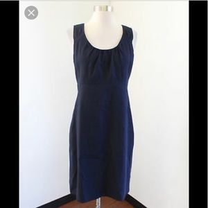 J.Crew Cotton Navy Bi-Stretch Suit Dress